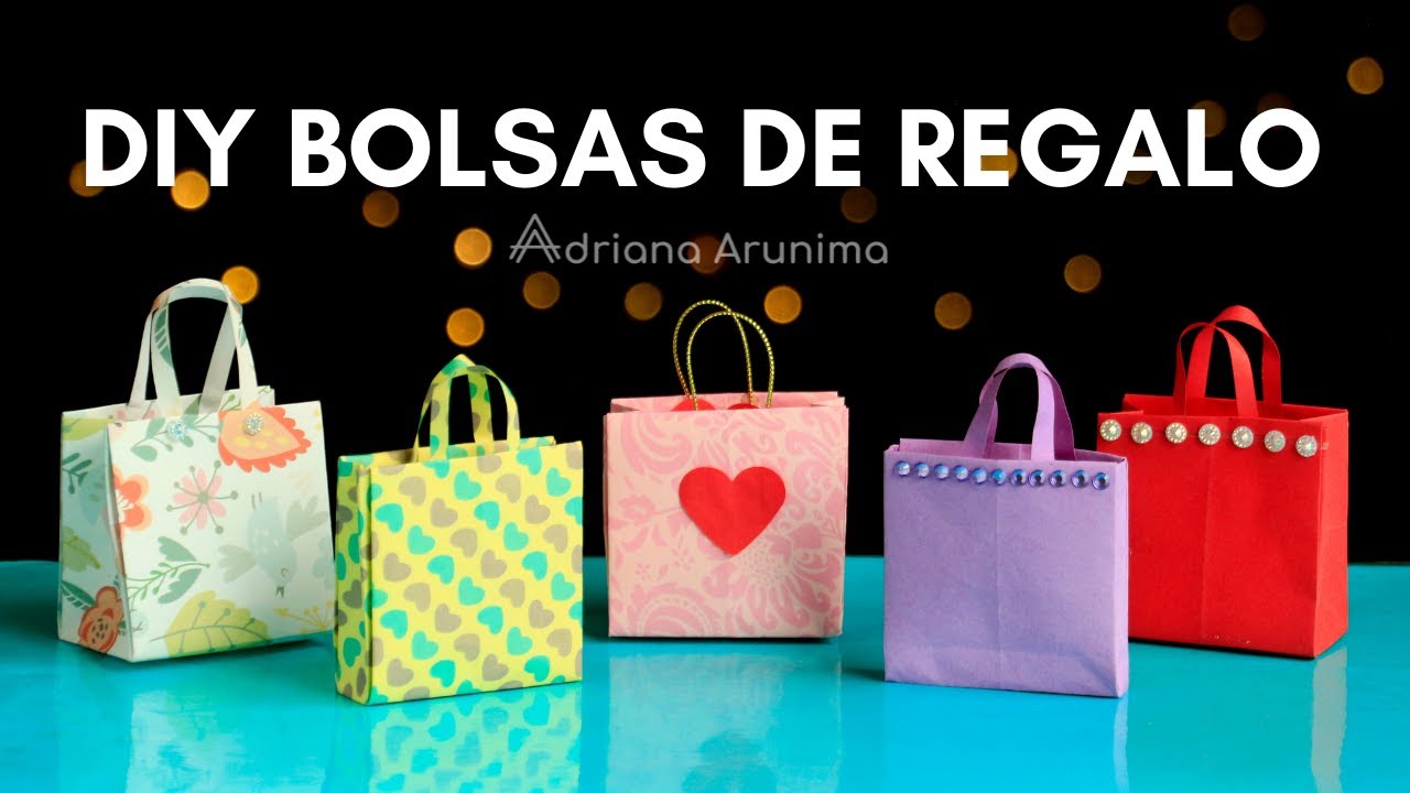 ⭐Cómo hacer mini 𝗕𝗢𝗟𝗦𝗔𝗦 𝗱𝗲 𝗥𝗘𝗚𝗔𝗟𝗢 con una sola hoja ⭐
