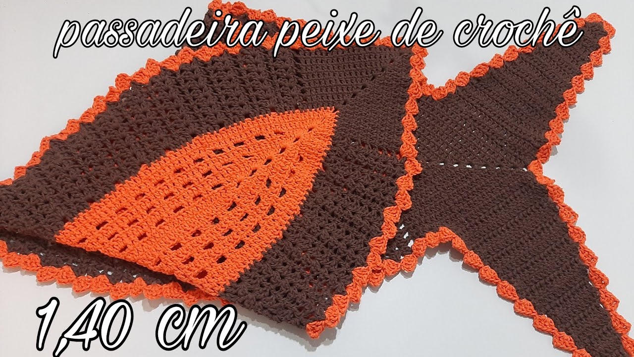 Passadeira peixe em crochê inédita vídeo aula completa