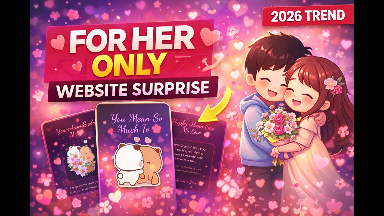 I Made a Website for Her on Women&rsquo;s Day ❤️ (Best Surprise Idea 2026) | Ahmii Codes