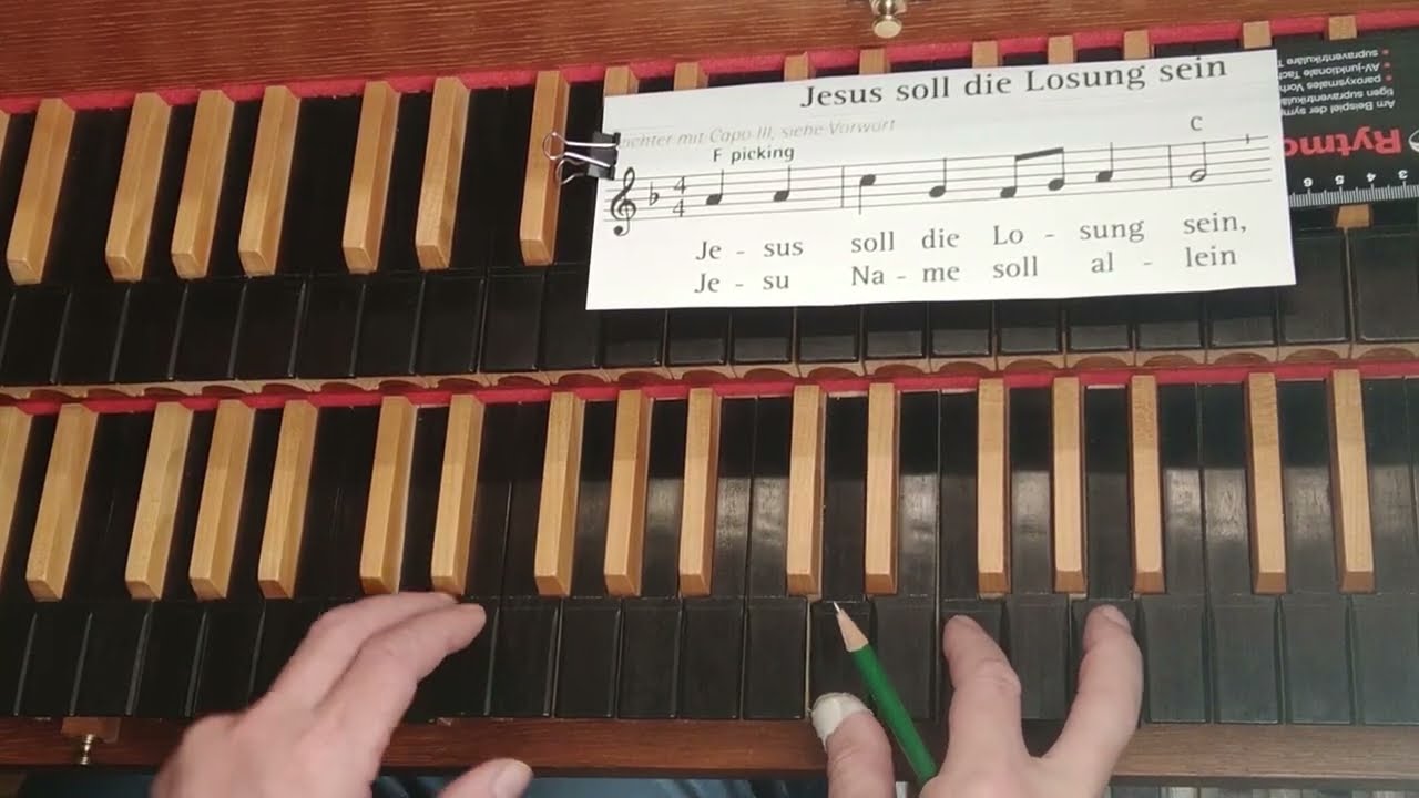 Orgel spielen - Einfache Harmonisierung EG 62 (Teil 1)