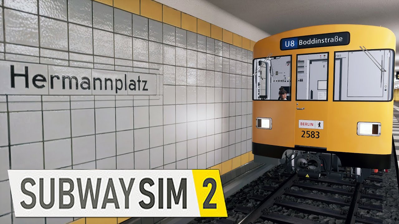 SubwaySim 2 STRECKE VERLÄNGERT! Neuer Sneak Peak der Berliner U-Bahn U 8 verfügbar [Gameplay]