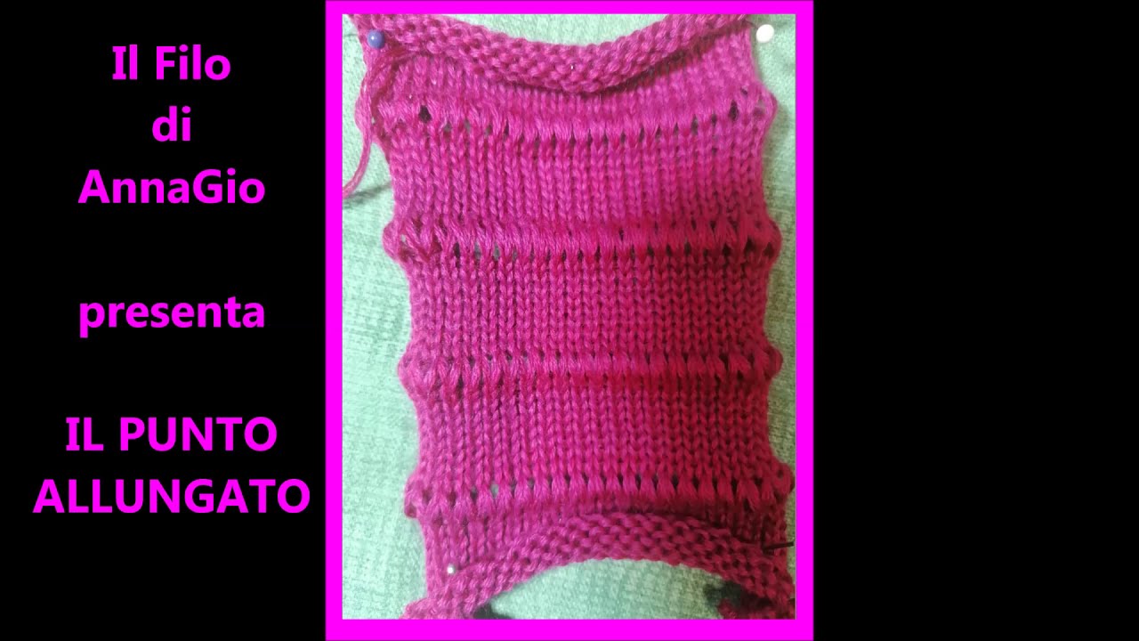 Maglia a macchina: punto allungato con Singer