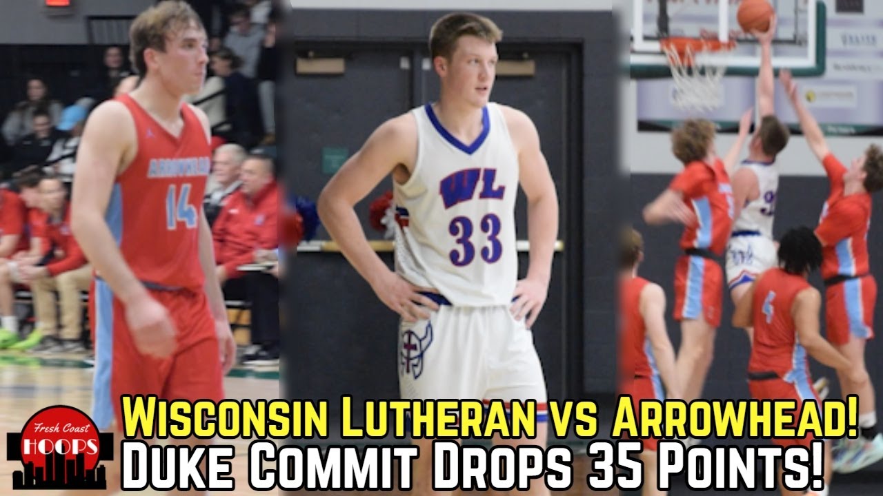 Kon Knueppel Goes Off For 35 Points! Wisconsin Lutheran vs Arrowhead!