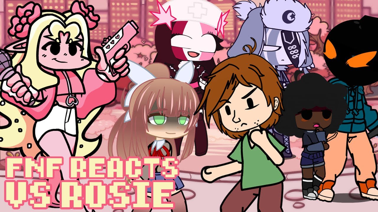 Friday Night Funkin' reacts to V.S. Rosie | MONIKA VS SHAGGY | Kochan's Return | FNF Reacts