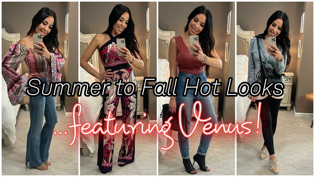 Summer to Fall Hot Looks with VENUS|Clothing Haul & Try-On|#venus #over40 #over50 #fallfashion
