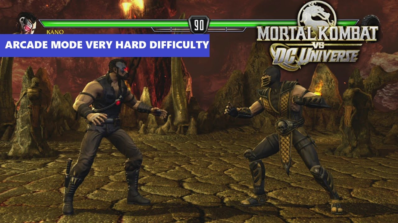 Kano’s Cutthroat Clash: Mortal Kombat vs DC Universe Arcade Mode Very Hard Difficulty