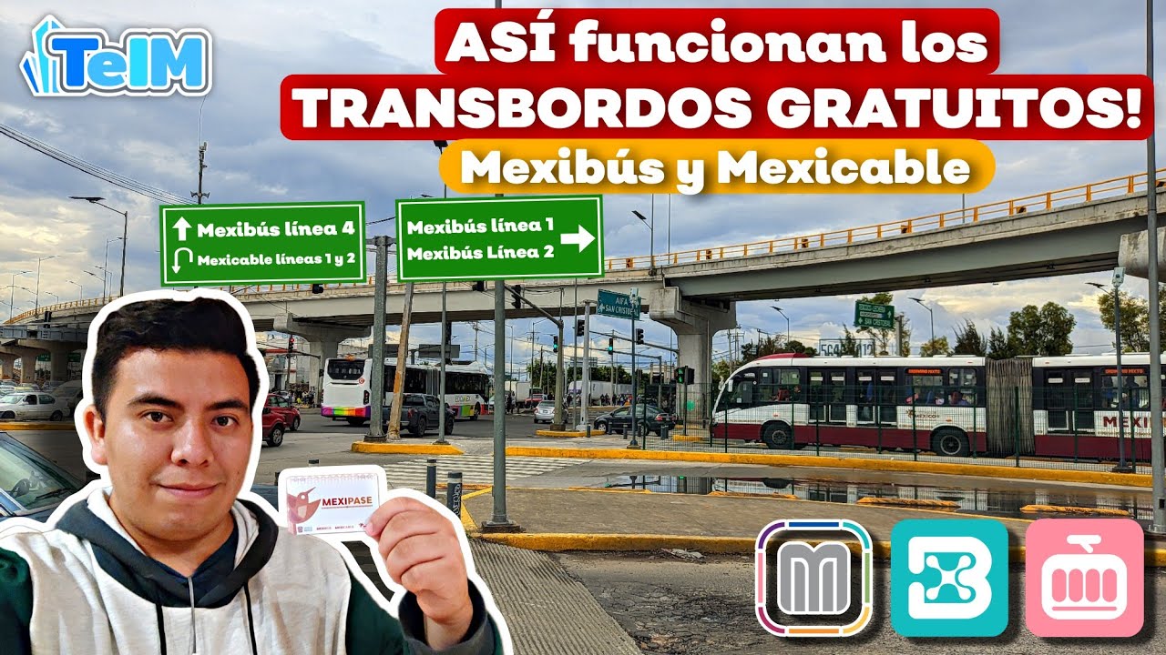 Así son los TRANSBORDOS GRATUITOS en el MEXIBÚS y MEXICABLE! (Vlog y Recorrido)
