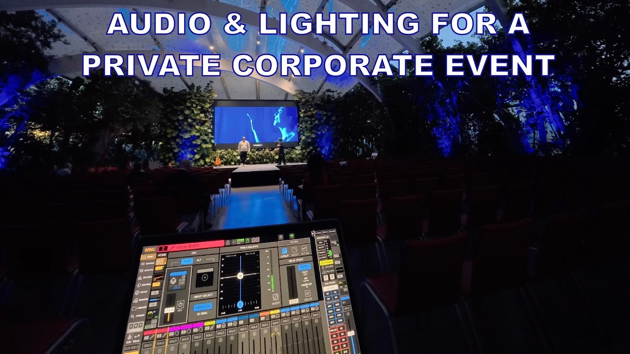 My setup in a beautiful location for a private corporate event!