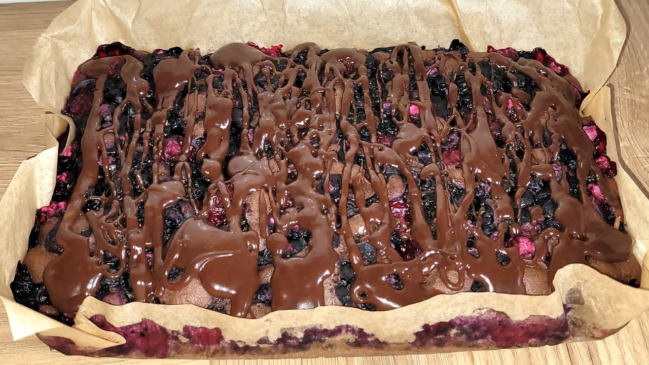 🍰Przepis na łatwe i szybkie ciasto z owocami🍰 #ciasto #cake #chocolate