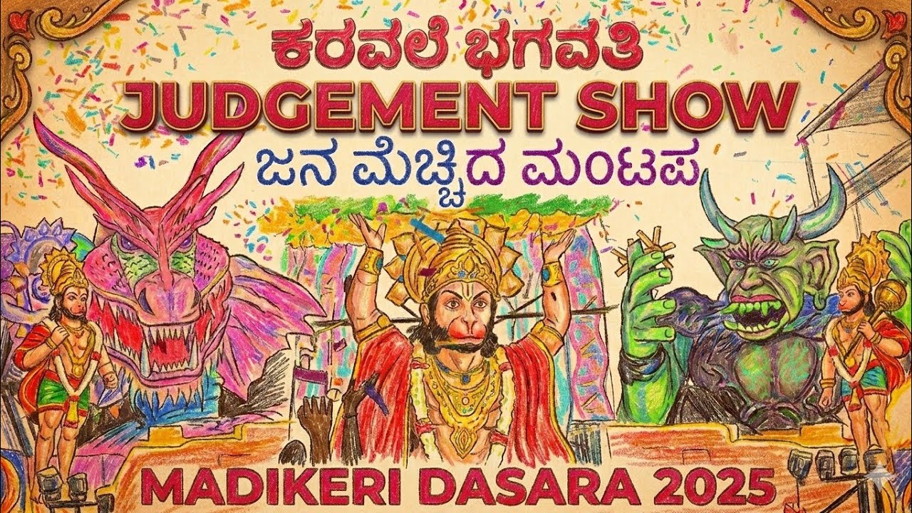 || KARAVALE BHAGAVATHI | MADIKERI DASARA 2025 | HD | Main show | MADIKERI ||