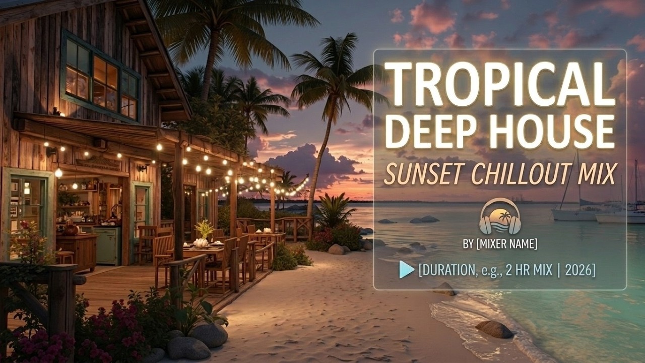 Sunset Chill Podcast ~ Luxury Beach Lounge - Tropical Deep House Mix for Unwinding Sounds