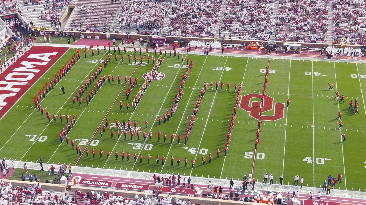 10-19-24 OU vs South Carolina Pregame - Pride of Oklahoma and OU Alumni Band
