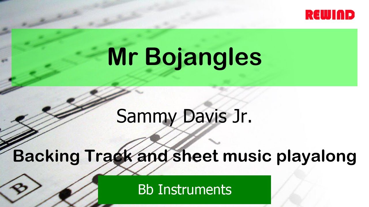Mr Bojangles : Sammy Davis Jr. : Bb Instruments Playalong Backing Track