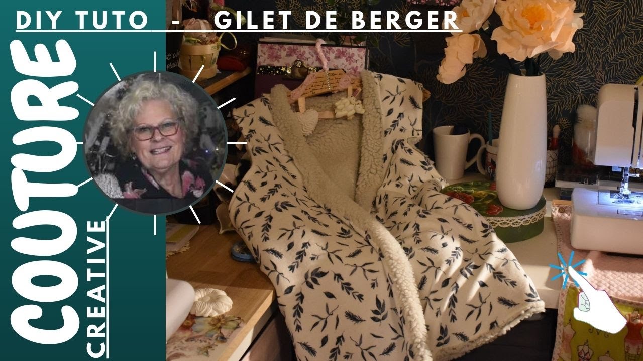 🐑 Comment Coudre un GILET de BERGER Femme long et Réversible, Chaud et Elégant ✂️TUTO ©A63