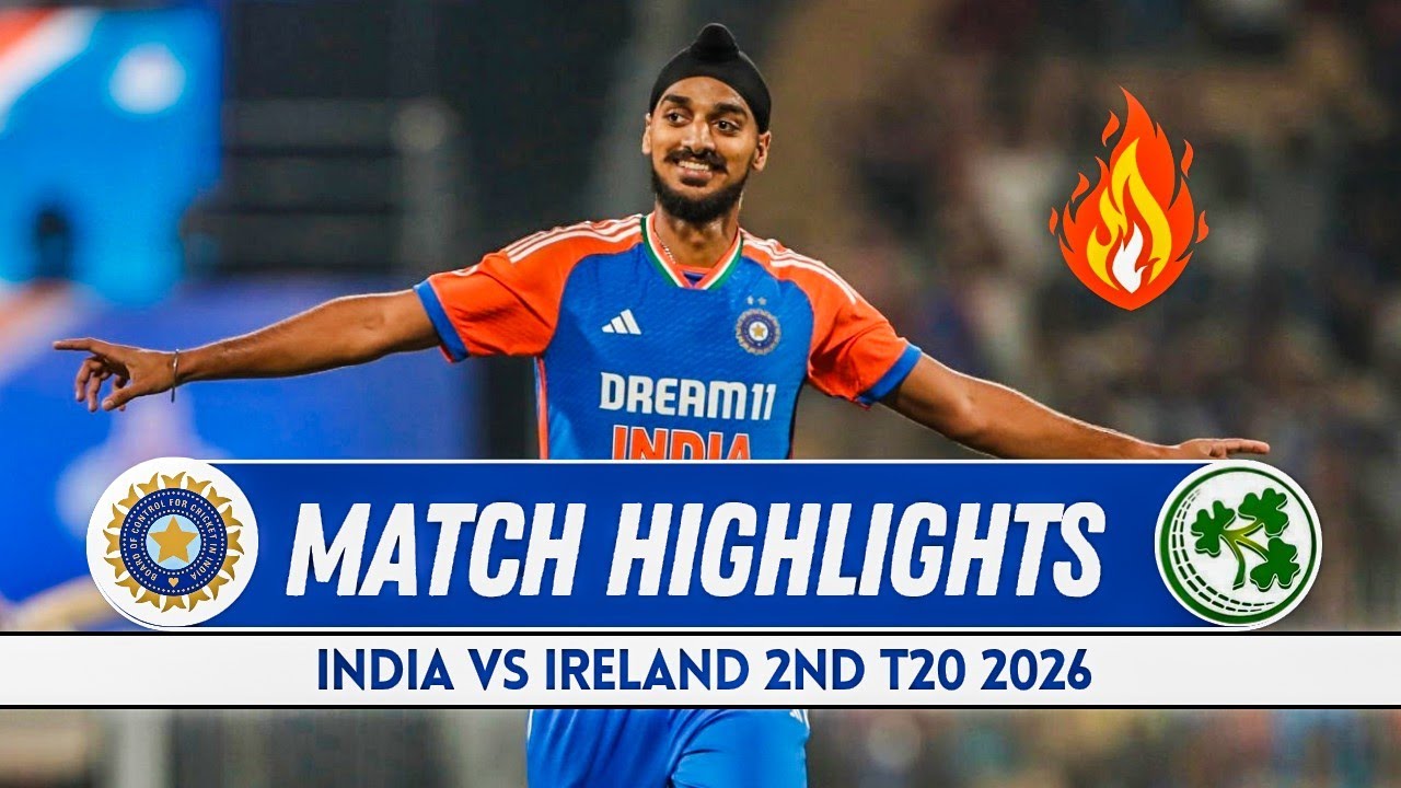 India vs Ireland 2nd T20 Match Highlights 2026 | IND vs IRE