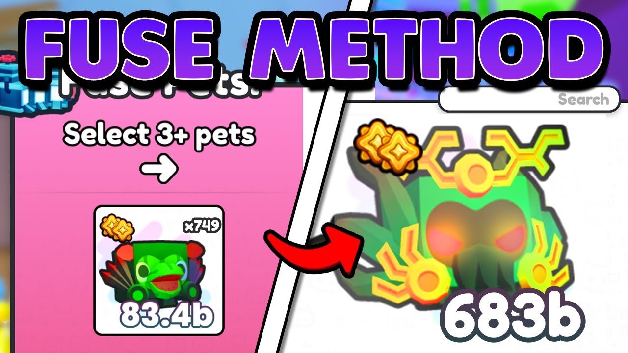 ЛУЧШИЙ МЕТОД FUSE ДЛЯ ПОЛУЧЕНИЯ ЛУЧШИХ ПИТОМЦЕВ В PET SIMULATOR 99!