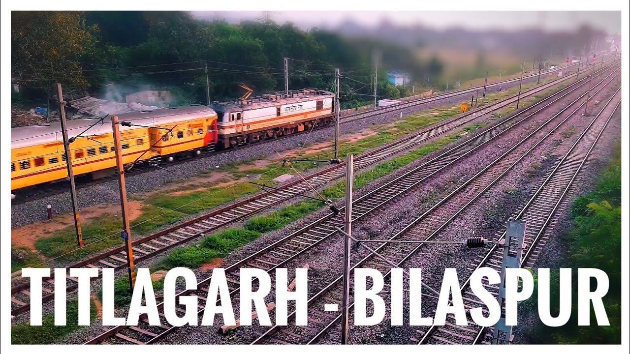 𝟒𝐊 𝐔𝐇𝐃 || Titlagarh - Bilaspur Passenger Special Bypasses Jharsuguda