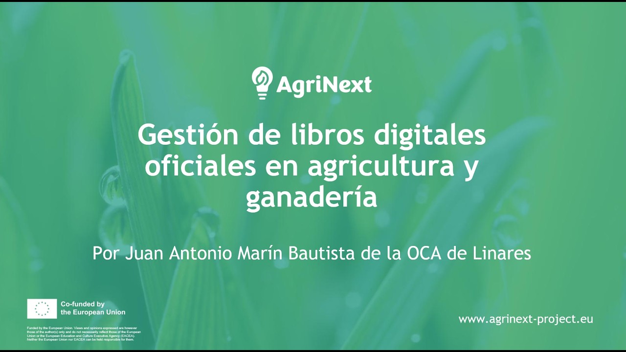 Libros digitales agricultura y ganadería por Juan Antonio Marín Bautista de la OCA de Linares