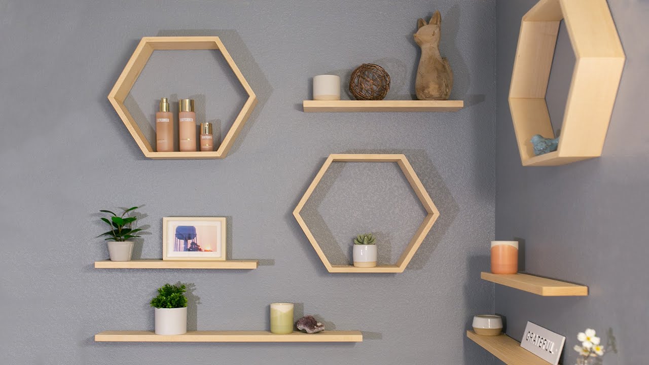 Floating Hexagon Shelves | How To Build