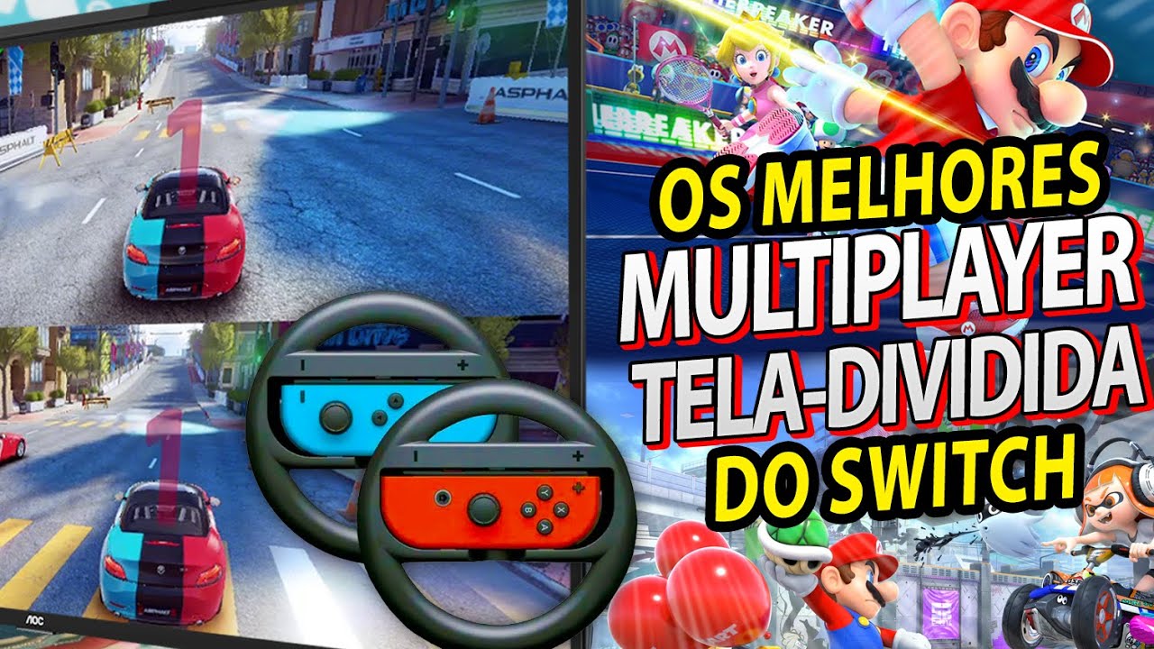 Os 27 melhores jogos PRA JOGAR DE DOIS no Nintendo Switch | Guia do Multiplayer Splitscreen!