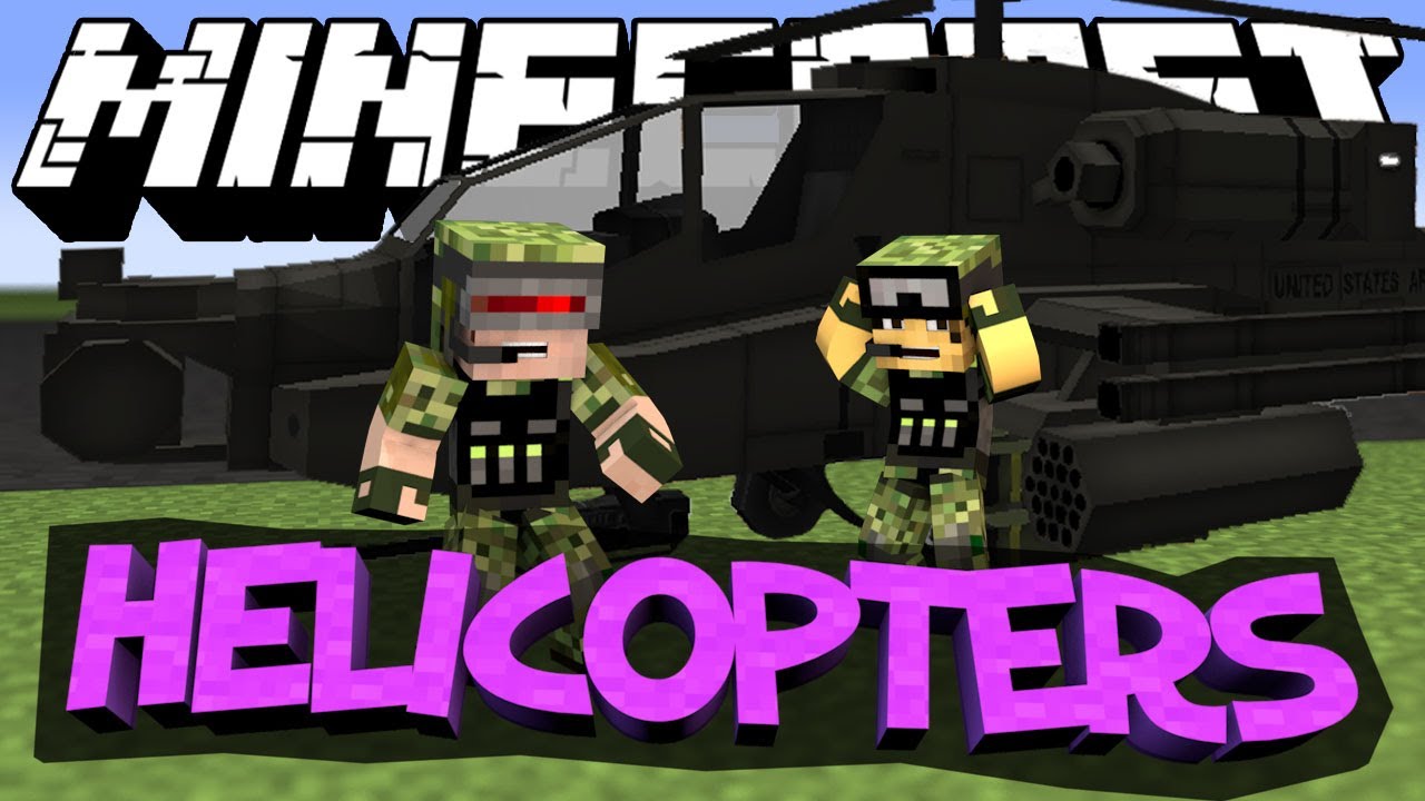 Minecraft Mod Showcase : Helicopter Mod