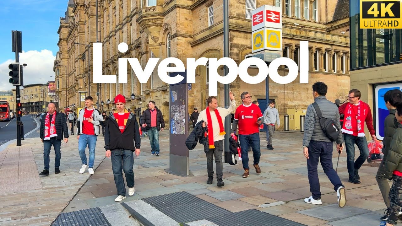 Liverpool Walk around the amazing city. 4K