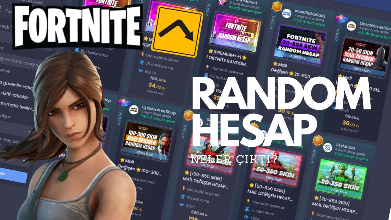 EN UCUZ FORTNİTE RANDOM HESAP - MÜTHİŞ