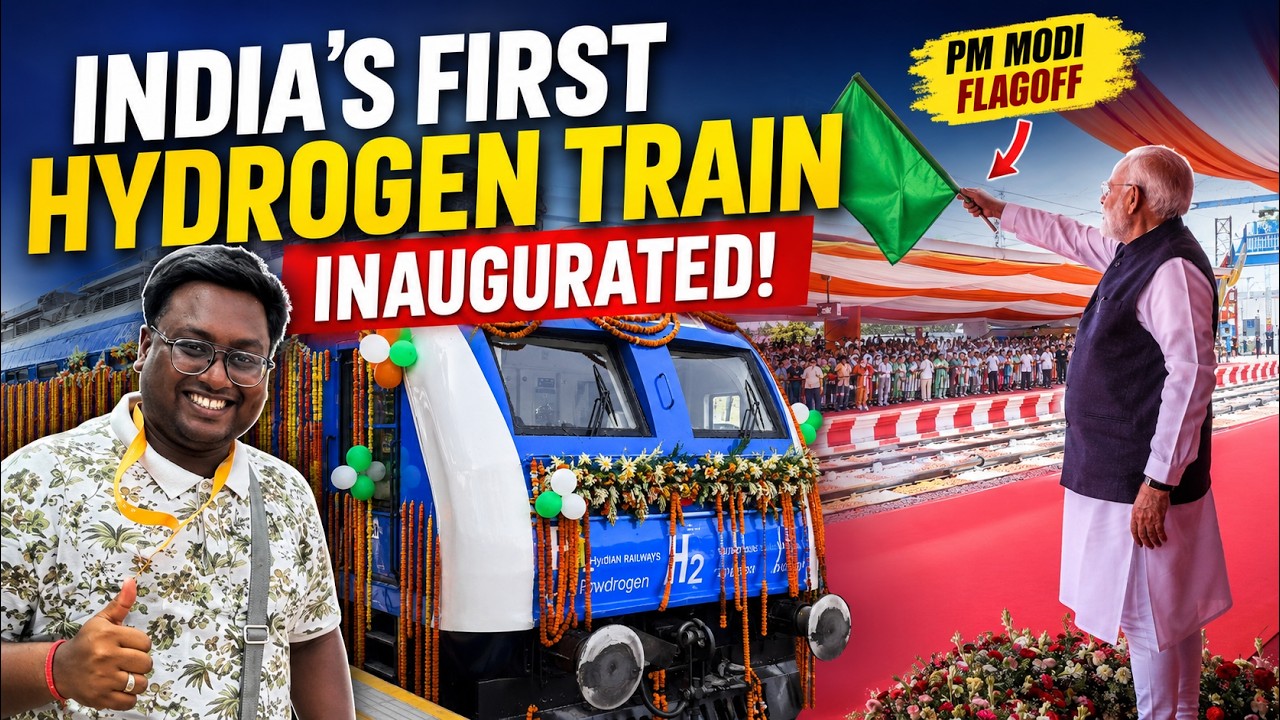 PM Modi Flags Off India&rsquo;s First Hydrogen Train | My Exclusive Ground Report