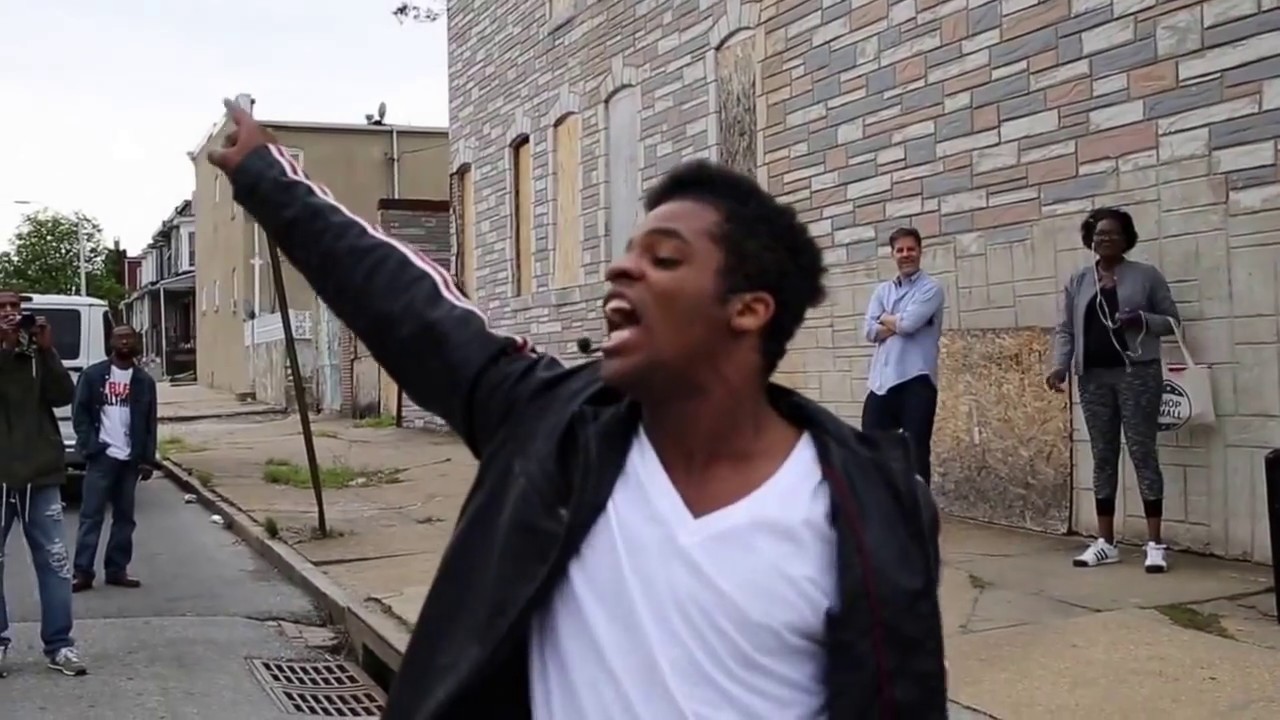 Michael Jackson street dance in Baltimore