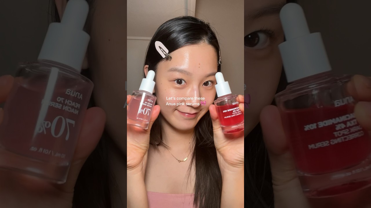 Let&rsquo;s compare these Anua pink serums 🎀