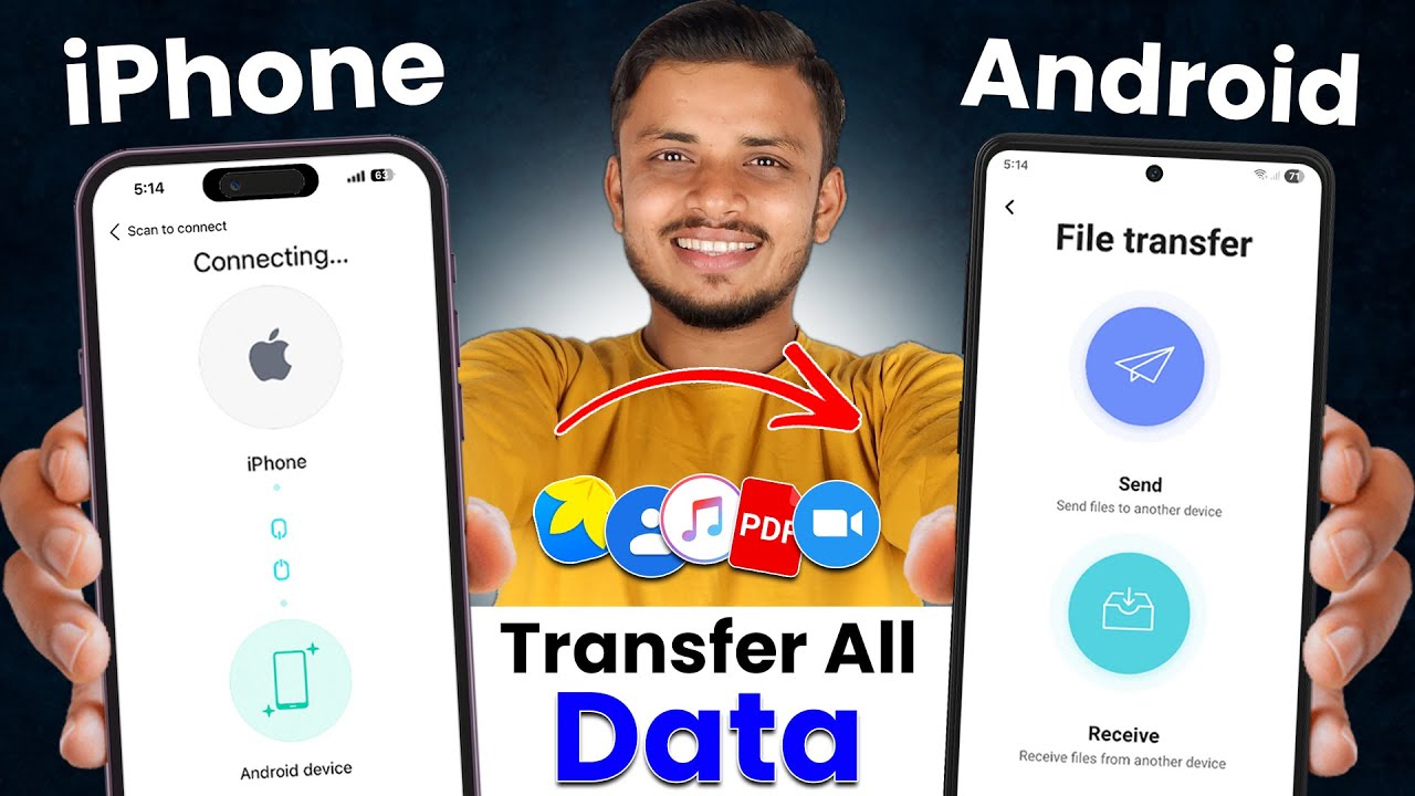 How to transfer data from iphone to android | Iphone se android me data transfer kaise kare