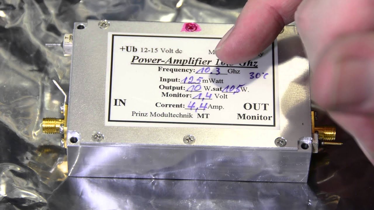 DL2AM 10 GHz 10 Watt Power Amplifier