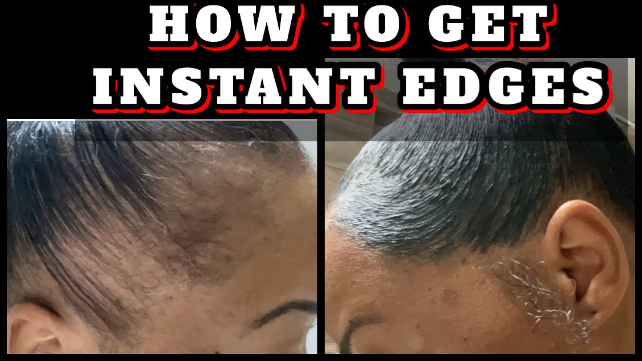 HOW TO APPLY *YOU GOT EDGES* EDGE CONTROL | NO EDGES TO INSTANT EDGES | Severe Alopecia