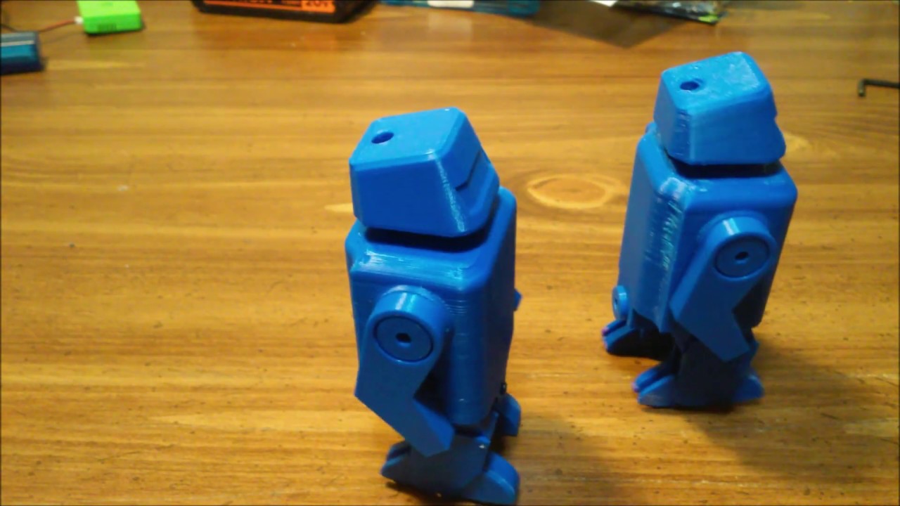 3d printed walking toy robot