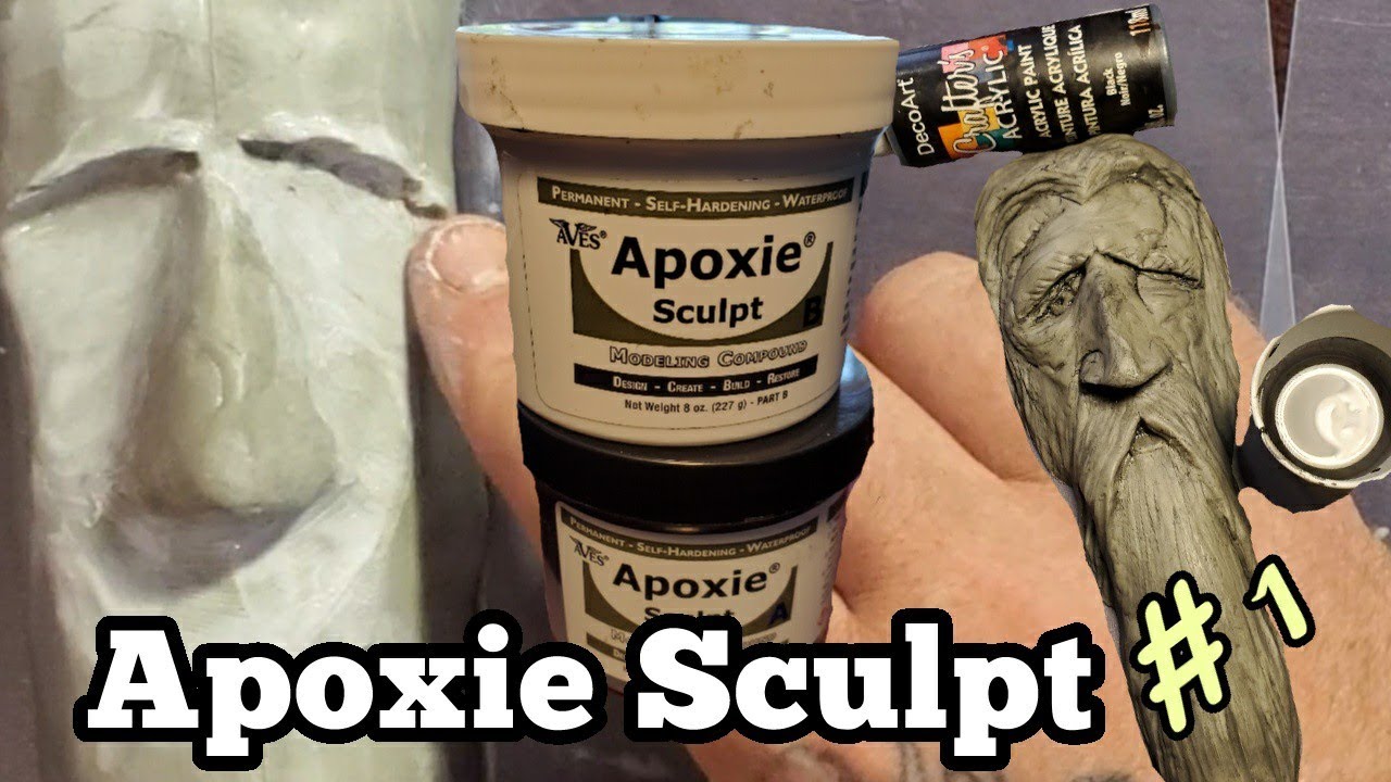 Learning how to Sculpt Apoxie Sculpt.  Part 1