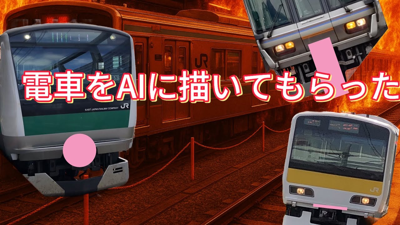 AIに電車を描いてもらった