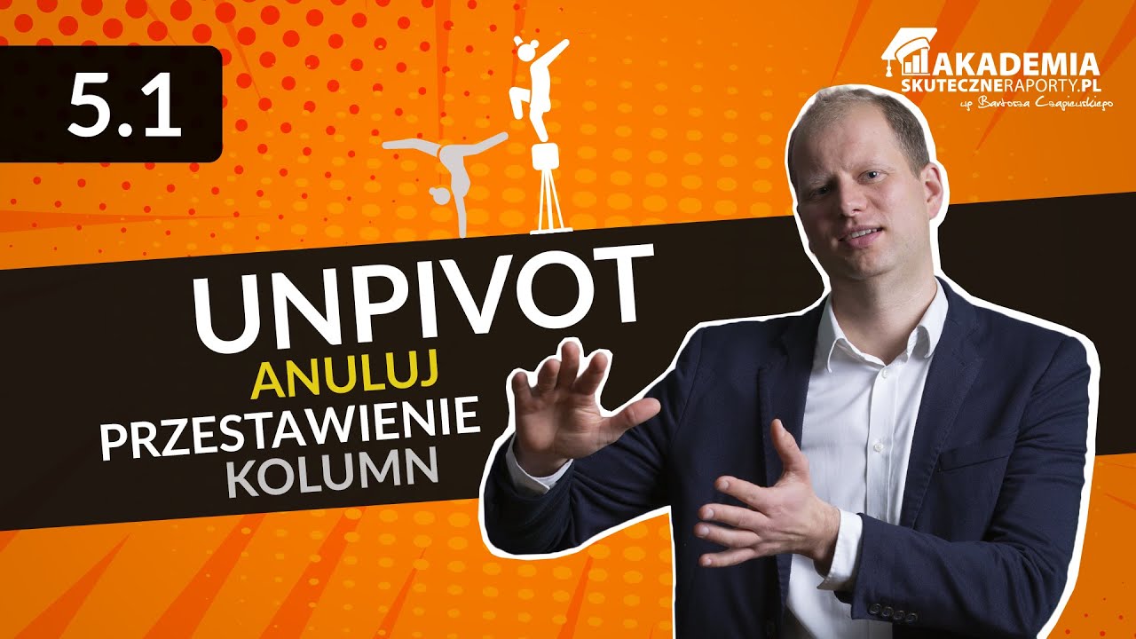 Ćwiczenie 5.1. Unpivot / Anuluj przestawienie kolumn [Kurs Power Query]