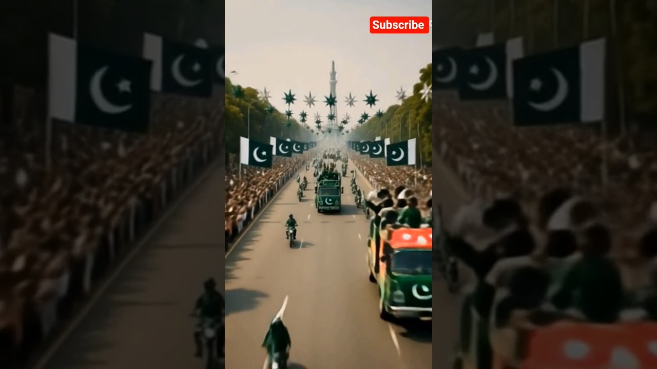 Biker are riding on  Minar-e-Pakistan road  | Independence Day 2025 Celebration waves flag#14august