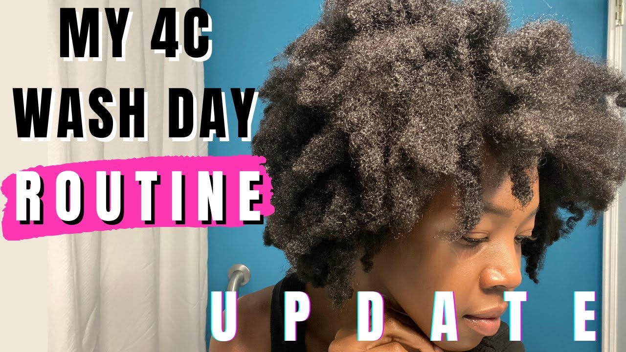 UPDATE!! MY REAL 4C NATURAL HAIR WASH DAY ROUTINE | DETANGLE- TWIST