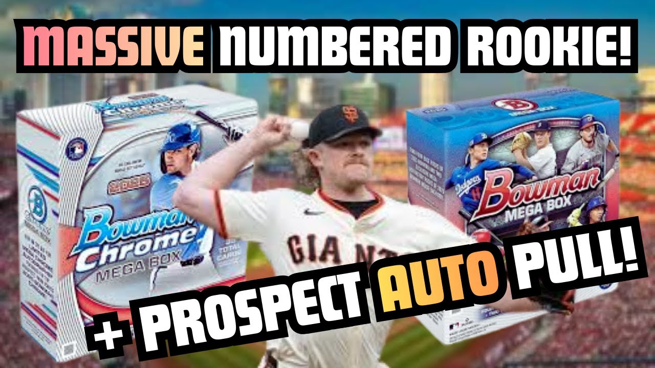 -MASSIVE NUMBERED ROOKIE & PROSPECT AUTO! 2025 Topps Bowman/Chrome Mega BOX BATTLE