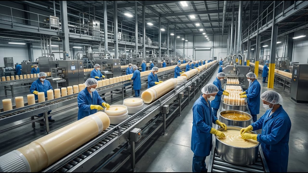 Inside a Green-Tech Factory: From Raw Sugarcane Wax to Natural Lip Balm (Full Process)