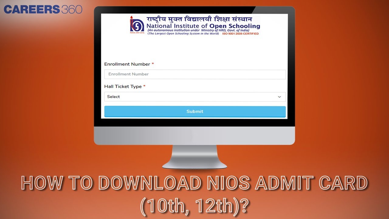 How to download NIOS Admit Card (10th, 12th)?