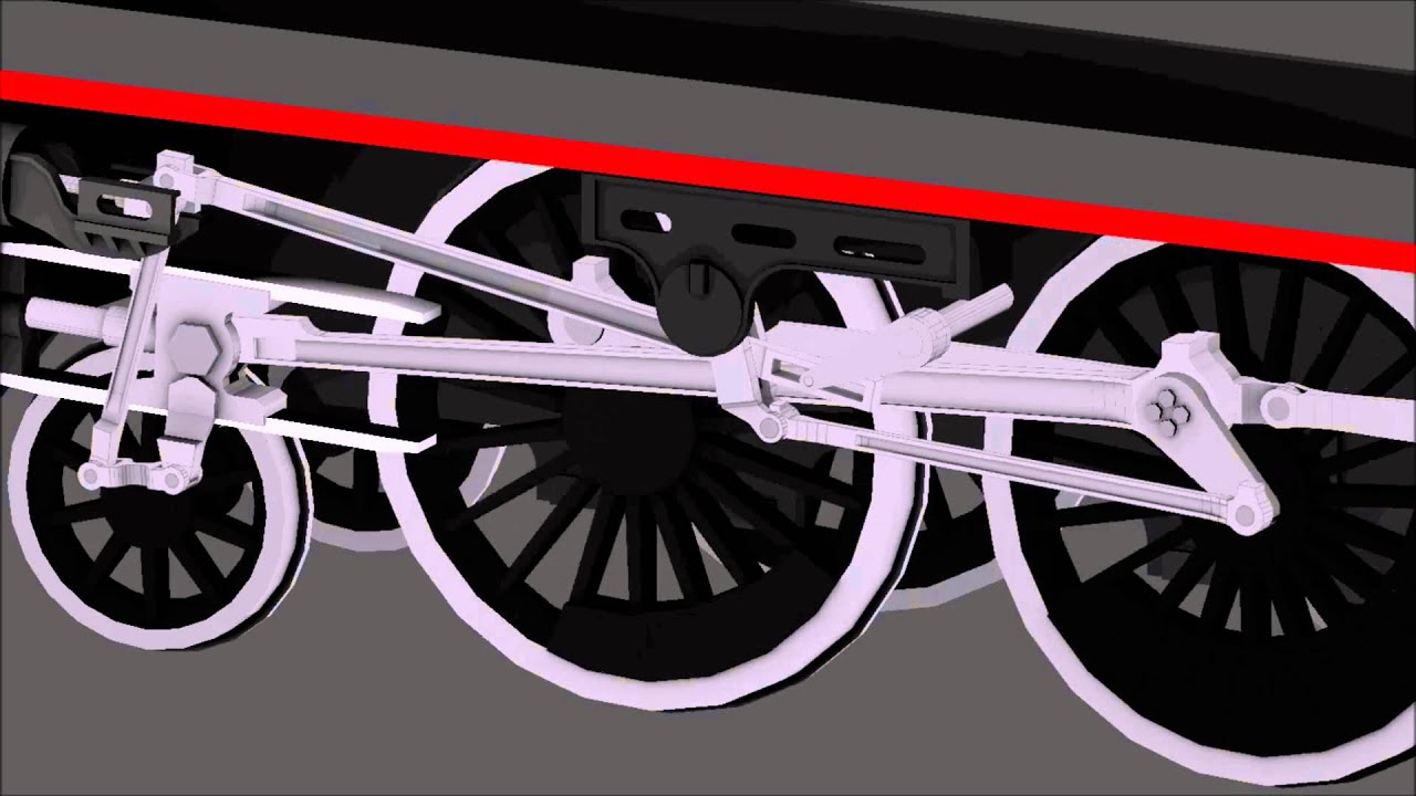 Black Five Animation mit Heusinger-Steuerung [Black Five with Walschaert valve gear]