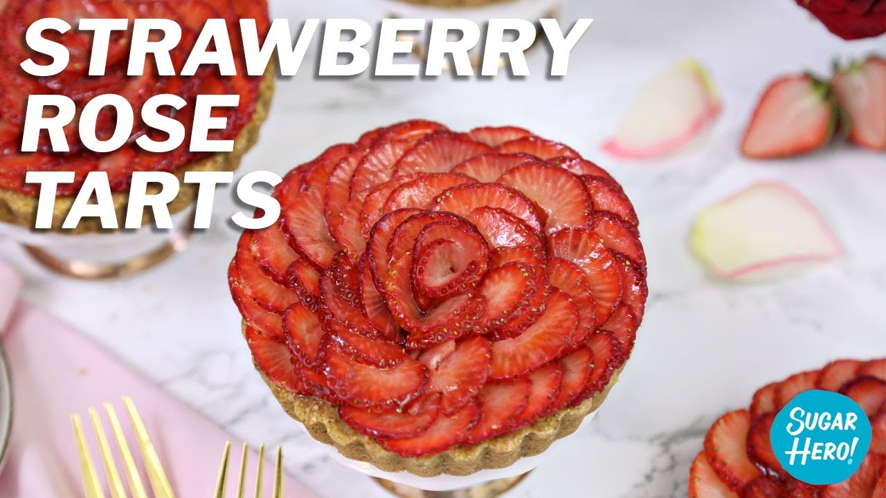 Strawberry Rose Tarts