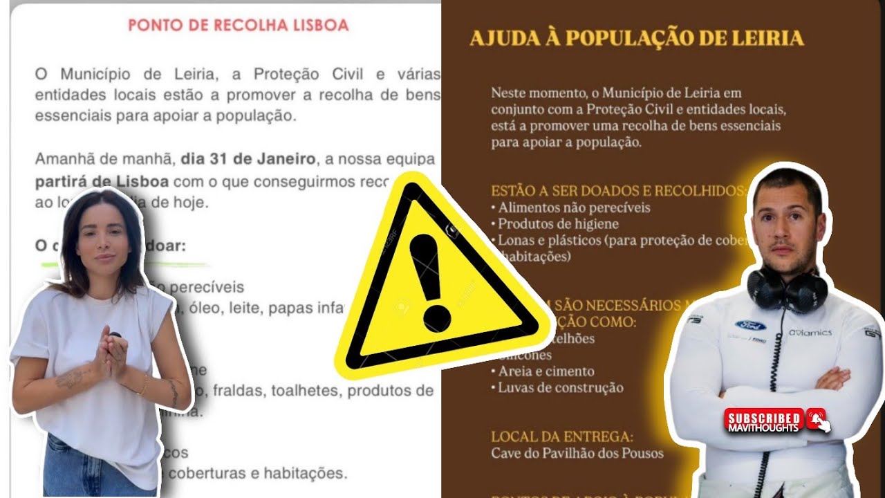 Bru e Ber Usando a Sua Visibilidadeas Para Apelar &aacute; Solidariedade Com as popula&ccedil;&otilde;es da Zona Centro⚠️