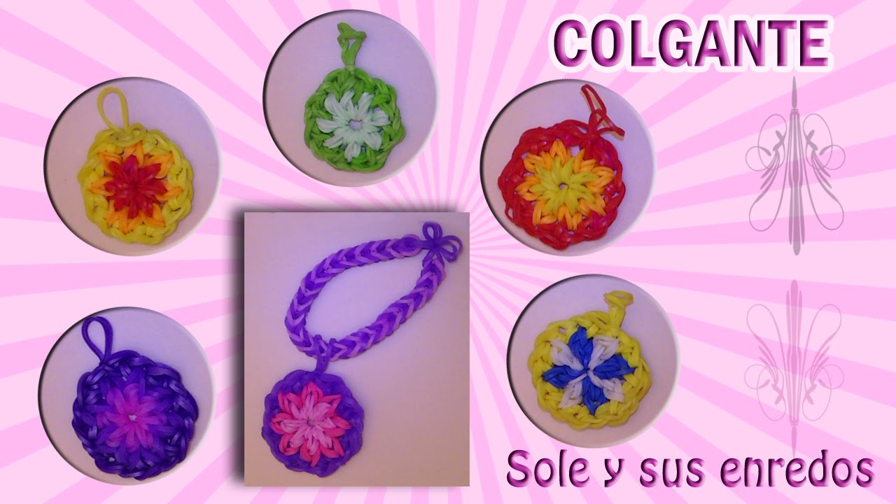 Cómo hacer un Colgante con gomitas elásticas