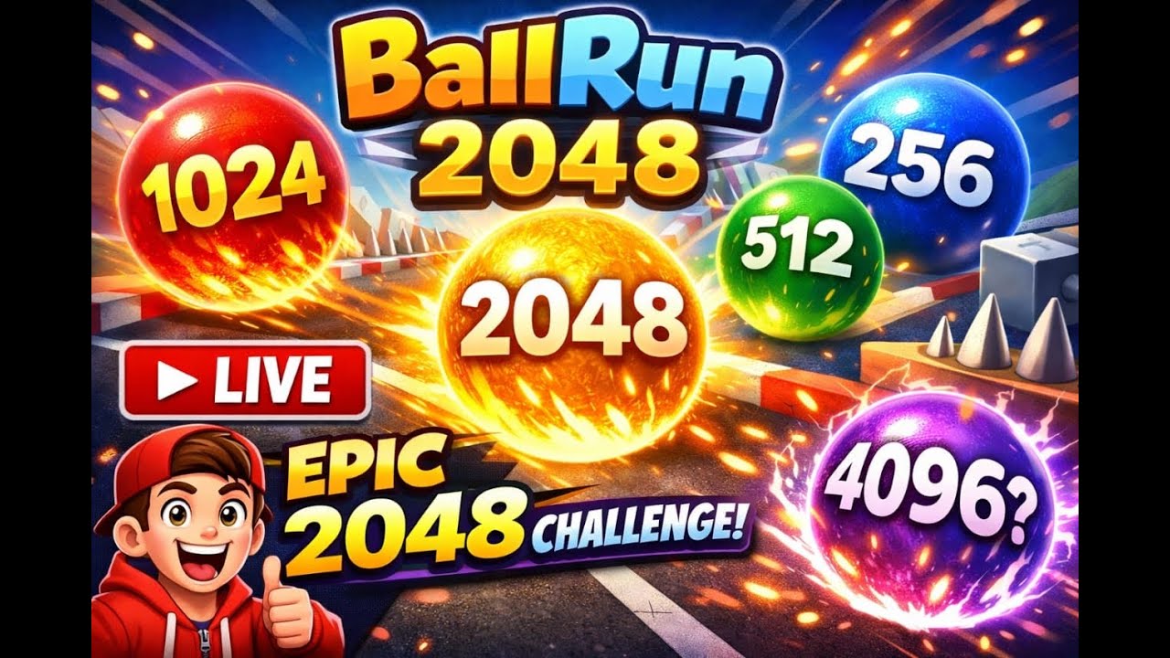 BALL RUN 2048 GAME LIVE