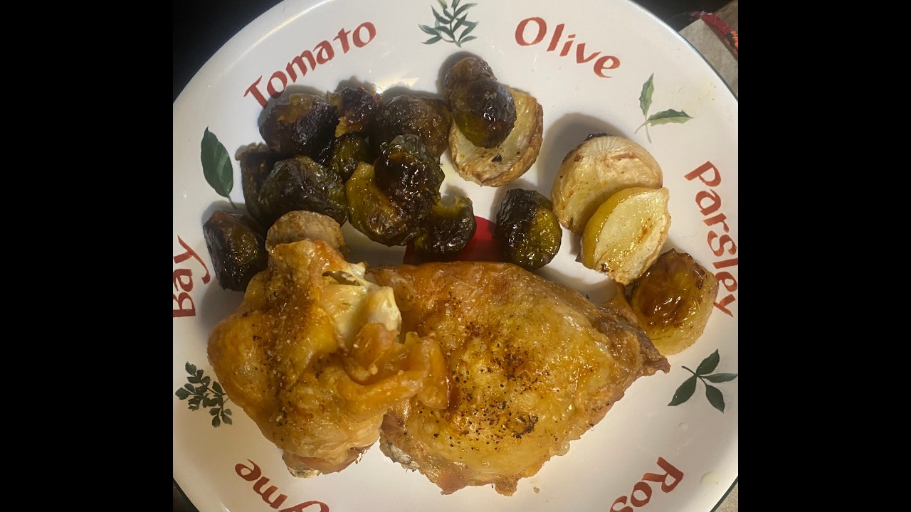 Wednesday chicken dinner & turnips from the garden