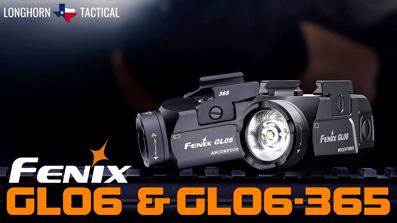 Fenix GL06 & GL06-365 Compact Rail Mount Flashlight - 600 Lumen