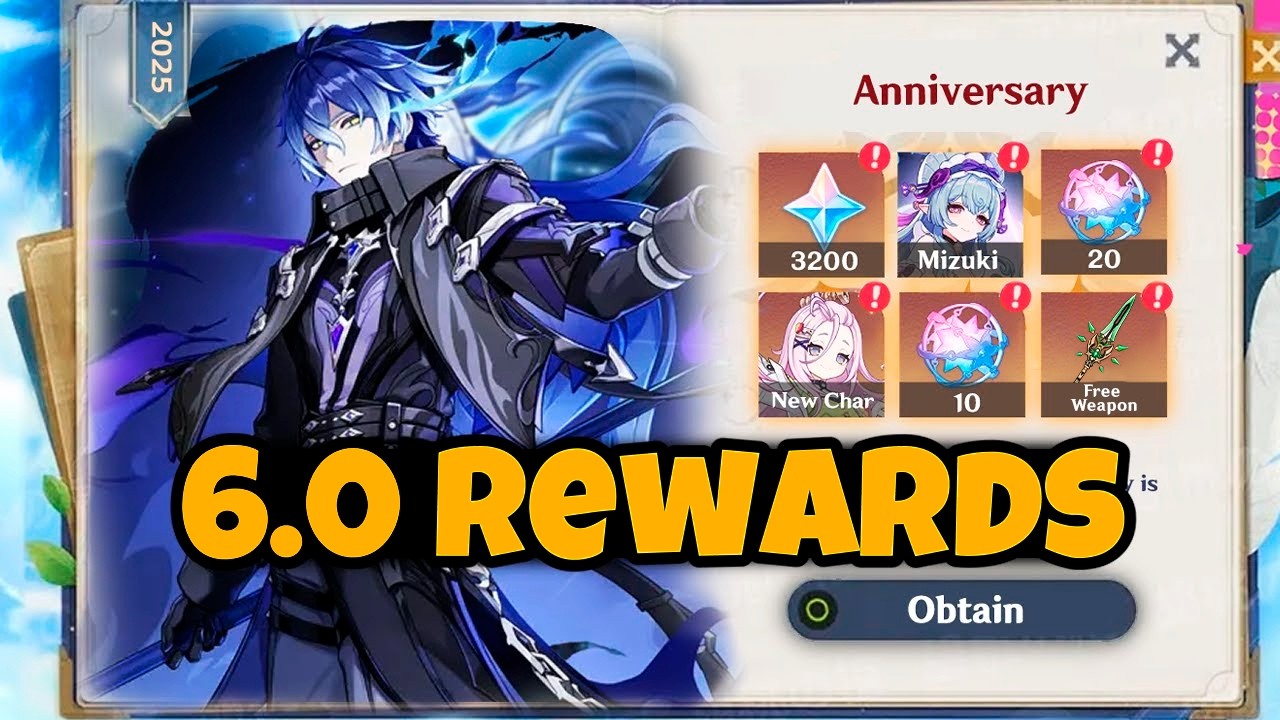 NEW! THE UPDATED 6.0 ANNIVERSARY REWARDS ARE INSANE 5-Star Weapon, Selectors & More - Genshin Impact